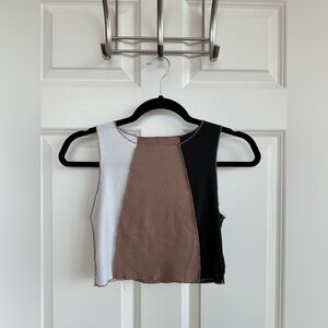 SHEIN Colorblock Crop Top | one size